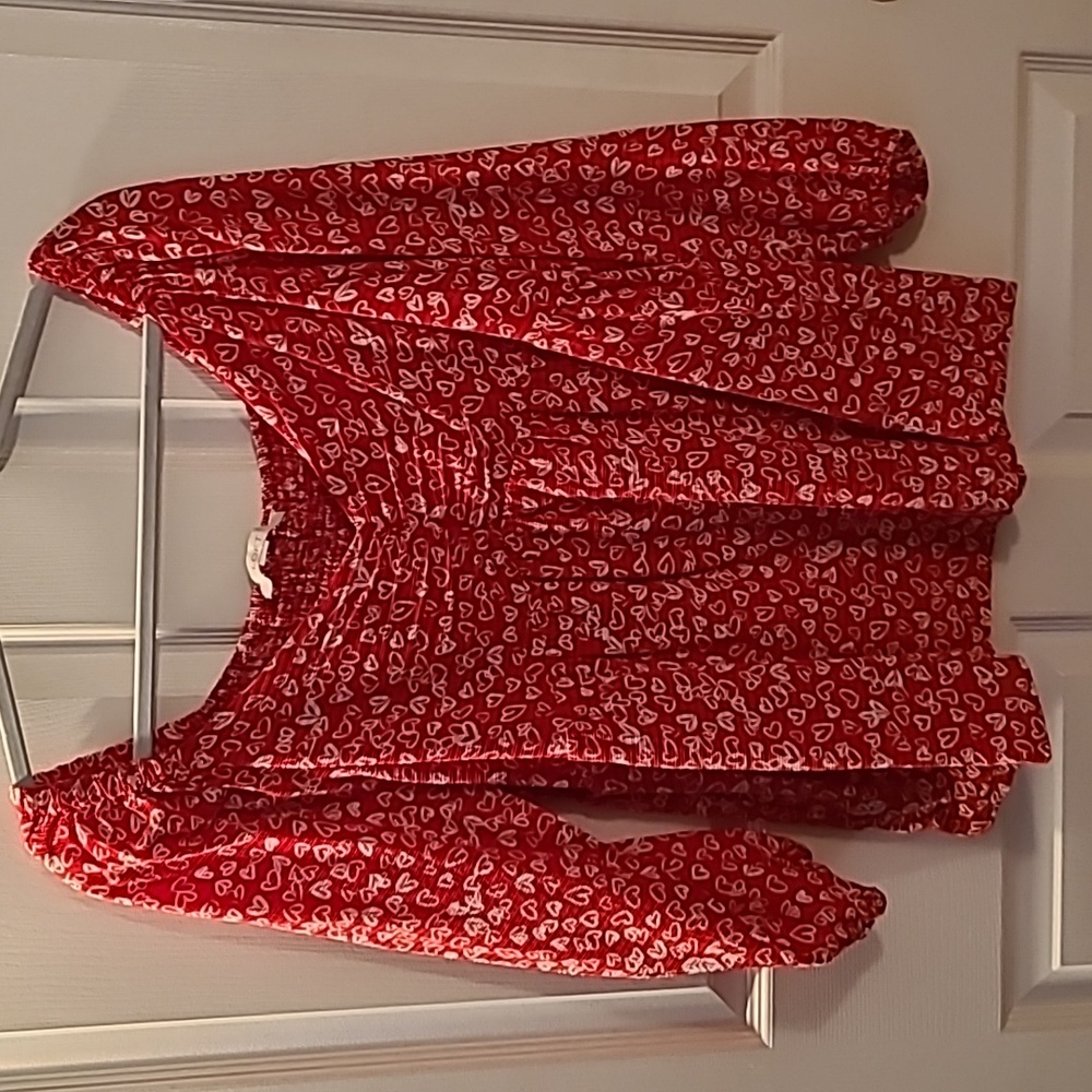 LOFT valentine blouse